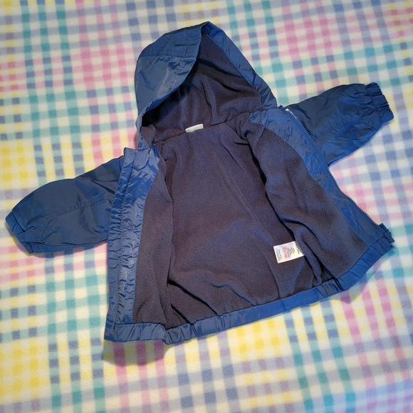 CHEROKEE ♡ Navy Long Sleeve Zip Hooded Soft Warmly Lined Coat Jacket 3-6M - Picture 11 of 16